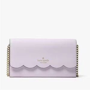Kate Spade Gemma - Smooth Leather - wallet on chain - violet spring NWT